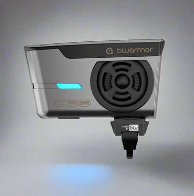BluArmor C30 Mesh Intercom Bluetooth communication System | Compatible for all helmets | 1 YEAR WARRANTY