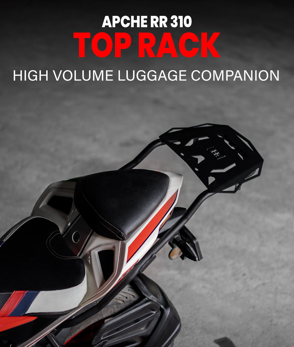 Ht RR310 Saddle + TOP RACK + Seat Rest suits all TOP box - SB 564 / HT ...