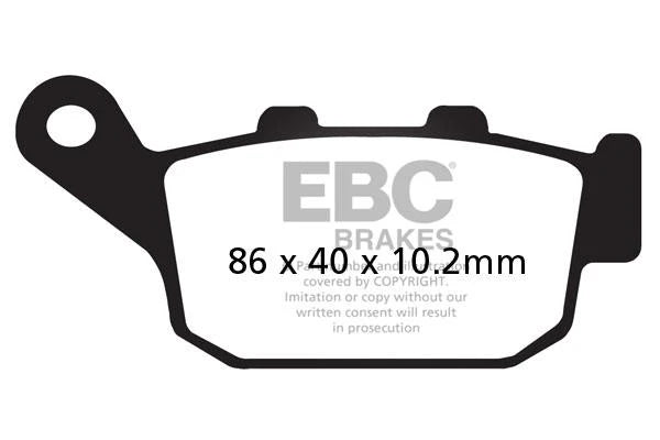 Kawasaki Z900 (2017/21) rear ( Double-H™ Sintered )  brake pads  FA140HH | EBC ( Pack of 1 )