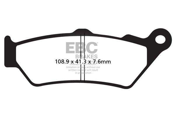 Continental GT 650 / Interceptor 650 Front ( Double-H™ Sintered ) Brake Pads  - FA209/2HH Fully Sintered - EBC ( PACK OF 1 )