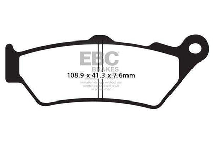 Continental GT 650 / Interceptor 650 Front ( Double-H™ Sintered ) Brake Pads  - FA209/2HH Fully Sintered - EBC ( PACK OF 1 )