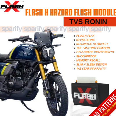TVS RONIN FlashX Hazard Flash Module, Blinker/Flasher by RACE DYNAMICS