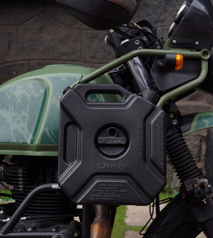 Motorcycle Jerry Can 5L Petrol with Lock fittings – Black