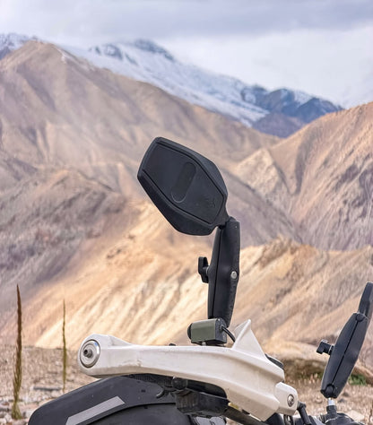 SPIKI ( NOMAD SERIES ) Adventure 3.0 Motorcycle Mirrors | 360° Rotatable Universal Side Mirrors for Road & Off-Road Riding