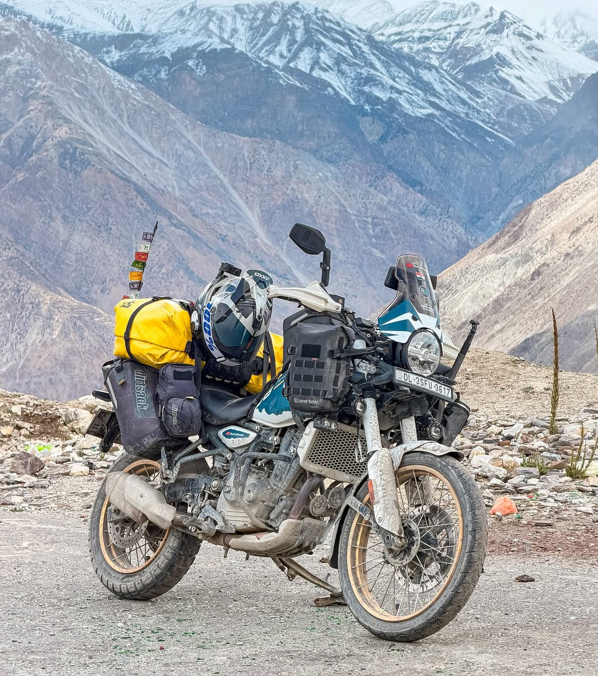 SPIKI ( NOMAD SERIES ) Adventure 3.0 Motorcycle Mirrors | 360° Rotatable Universal Side Mirrors for Road & Off-Road Riding