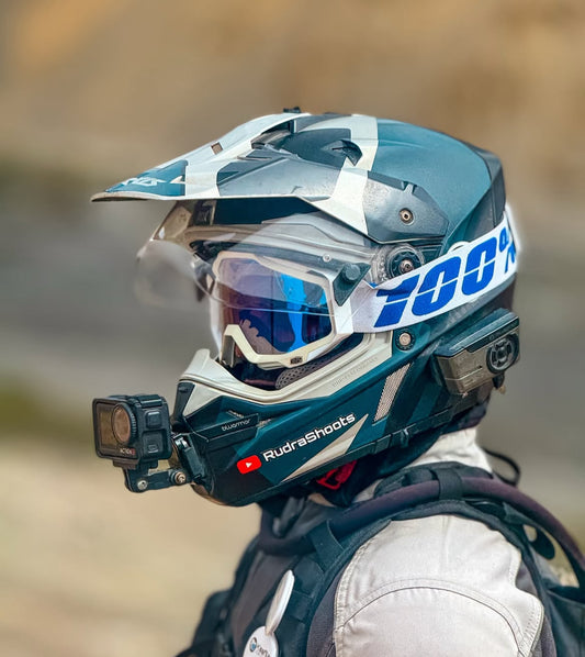 100% | Motocross & mountain biking Goggles | White blue tint- 1 YEAR WARRANTY