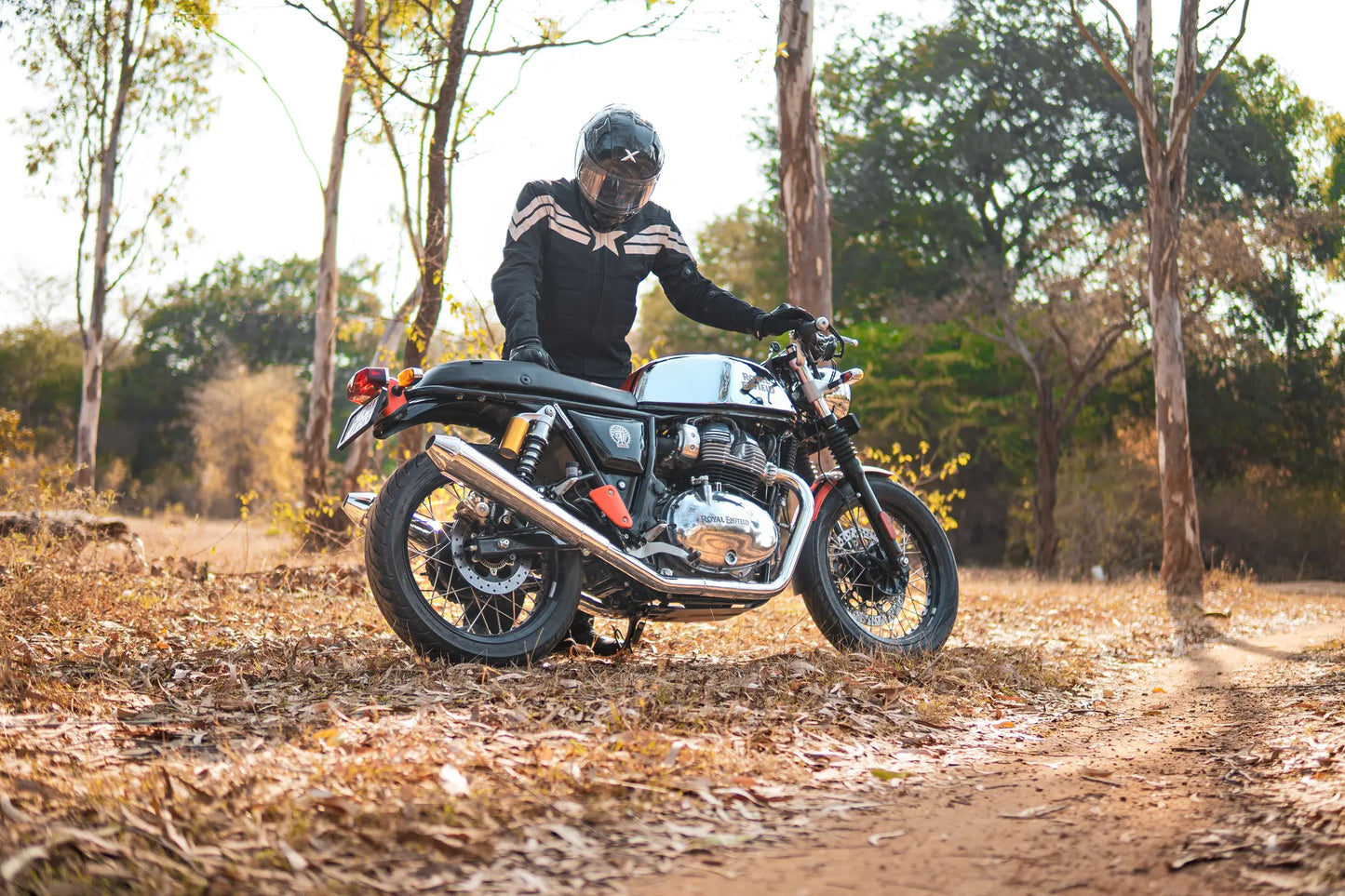 Royal Enfield Continental GT 650 / Interceptor 650 Twins Polish Finish - Long Type PoweRage Performance Slip-On Exhaust