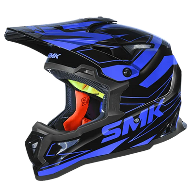 SMK Allterra Slope Graphics (GL250) Motocross Helmet blue black