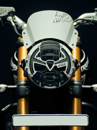 Triumph Speed 400 / Scrambler 400X / Scrambler 400XC / Speed 400 T4 Cosmic Headlight Grill | LEGUNDARY CUSTOMS