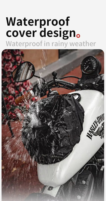 Motowolf MB11 Retro Magnetic Motorcycle Tank Bag 3L–5L | Expandable Vintage Tank Bag with Waterproof Cover & Strong Magnets