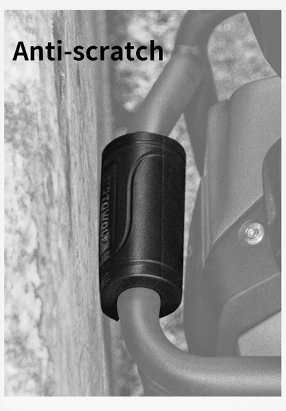 MOTOWOLF PB1 | 22mm | Universal Bumper Protective Guard | Silicone ( pair )| with Cable Ties | Anti-Collision Anti-Scratch | Motorcycle Bumper Block - Cylinder Black