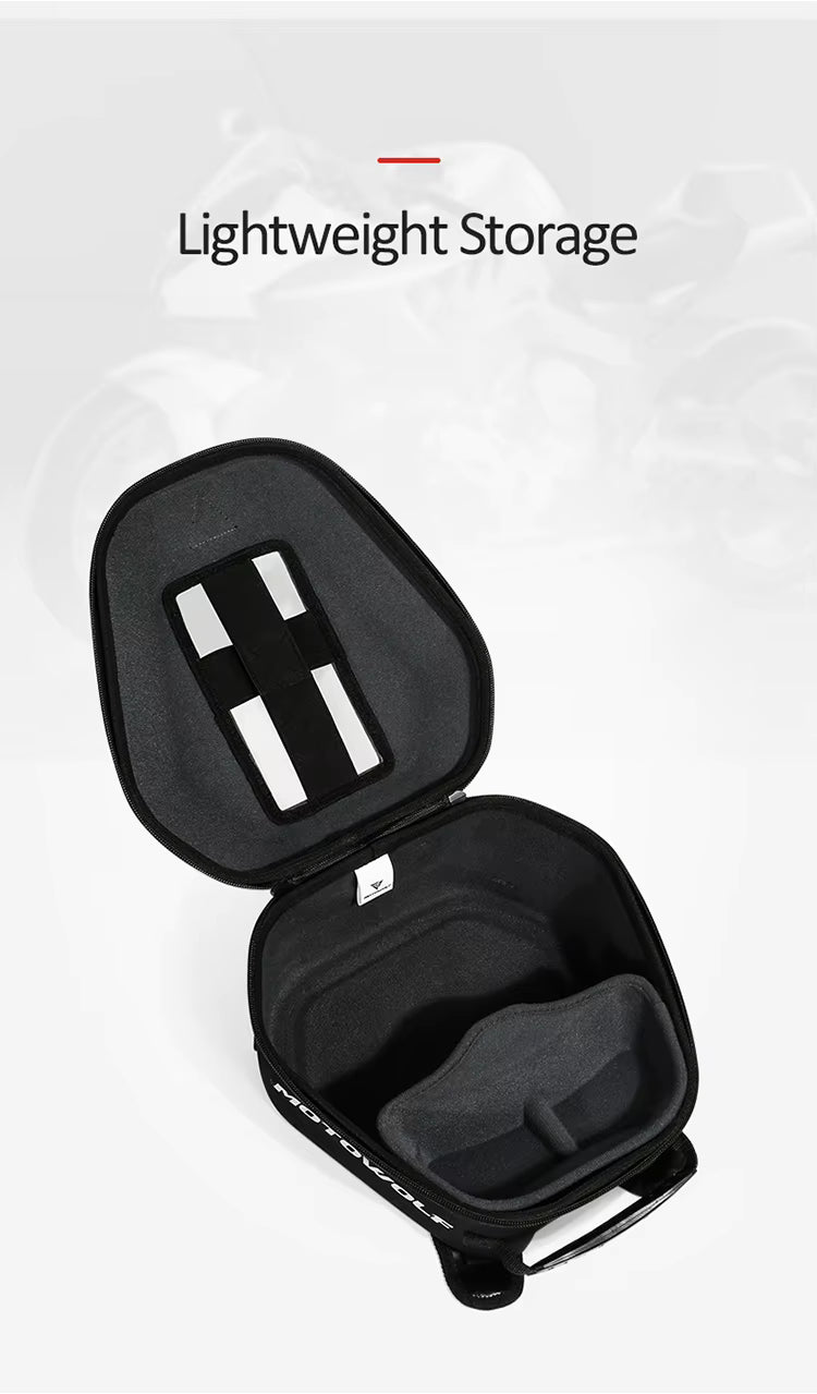 MOTOWOLF Motorcycle Fuel tank Bag MDL0702 | Waterproof | Antislip | For All Motorcycles  - BLACK