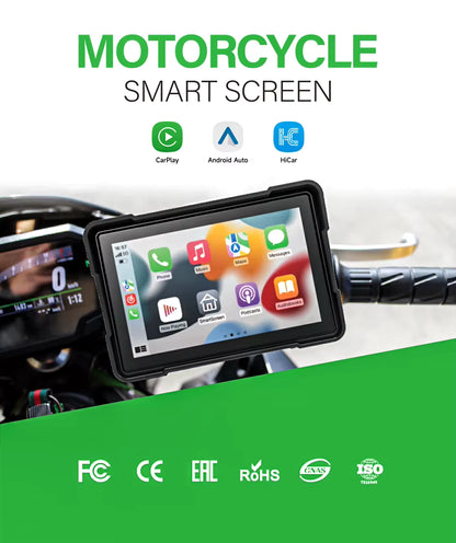 Boltt Pro Quick Release | 6-Inch | Motorcycle CarPlay & Android Auto Screen with TPMS & Voice Control | Wireless Apple CarPlay, Bluetooth, IP68 Waterproof | Universal Fit | M590 - 1 Year Warranty