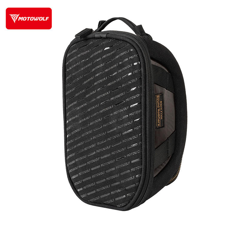 Motowolf MB11 Retro Magnetic Motorcycle Tank Bag 3L–5L | Expandable Vintage Tank Bag with Waterproof Cover & Strong Magnets