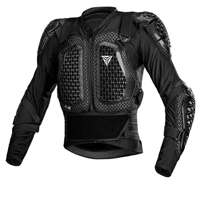 Motowolf Waterproof Mesh Body Protector | CE Level 2 Certified | Four Season | PG1 | Motorcycle Jackets | Anti Fall | Off-road Riding Body Armor - BLACK