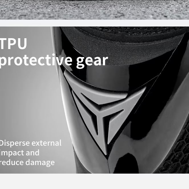 MOTOWOLF BO1 Racing Motorcycle Riding Boots for Unisex | Reinforced Protection, Anti-Slip Sole, All-Weather Riding Boots - BLACK RED