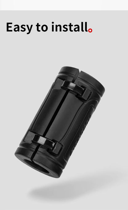 MOTOWOLF PB1 | 22mm | Universal Bumper Protective Guard | Silicone ( pair )| with Cable Ties | Anti-Collision Anti-Scratch | Motorcycle Bumper Block - Cylinder Black