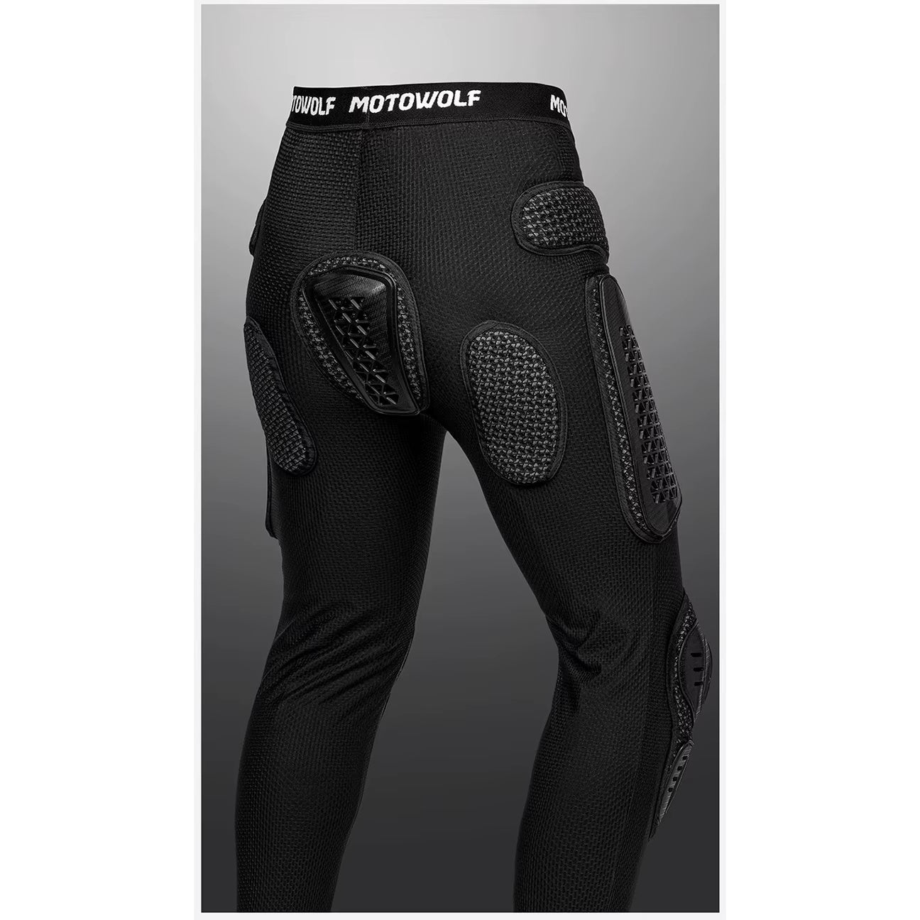 Motowolf Armor Riding Pants with Knee & Hip Armor | Motocross Armor | Suit Pants with Protective Gear | Four Season | PG1 | Anti Fall | Off-road Riding Armor | Bike Safety Pants for Touring & Street Riding- BLACK