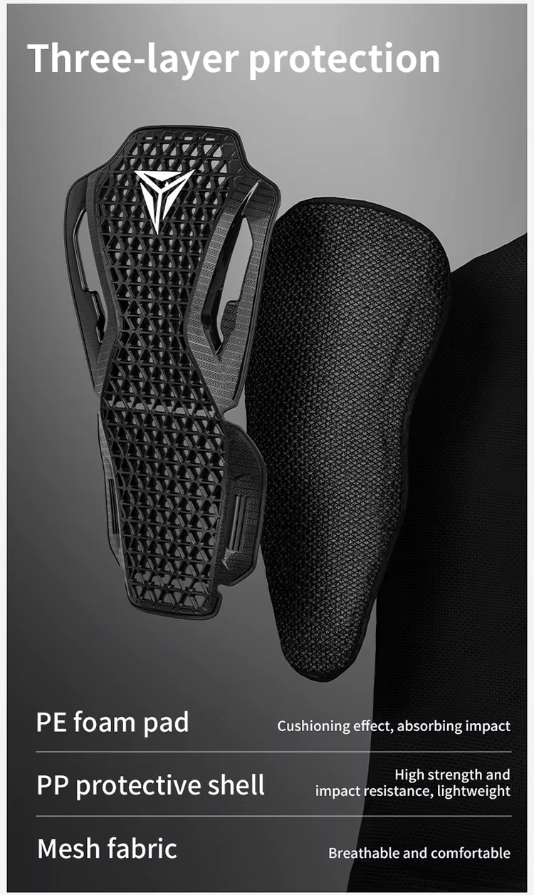 Motowolf Waterproof Mesh Body Protector | CE Certified | Four Season | PG1 | Motorcycle Jackets | Anti Fall | Off-road Riding Body Armor - BLACK