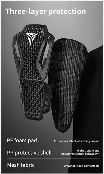 Motowolf Waterproof Mesh Body Protector | CE Certified | Four Season | PG1 | Motorcycle Jackets | Anti Fall | Off-road Riding Body Armor - BLACK