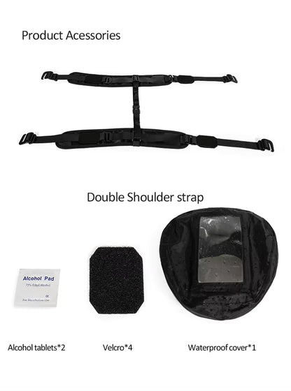 MOTOWOLF Motorcycle Fuel tank Bag MDL0702 | Waterproof | Antislip | For All Motorcycles  - BLACK