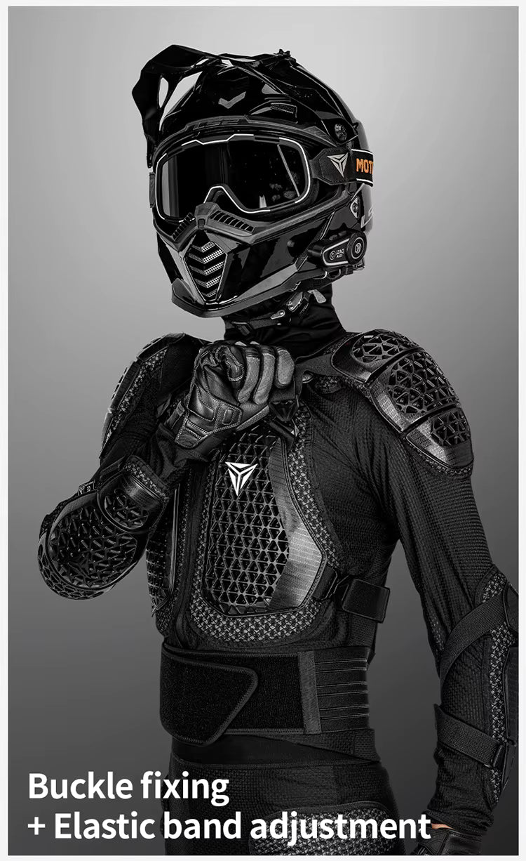 Motowolf Waterproof Mesh Body Protector | CE Certified | Four Season | PG1 | Motorcycle Jackets | Anti Fall | Off-road Riding Body Armor - BLACK