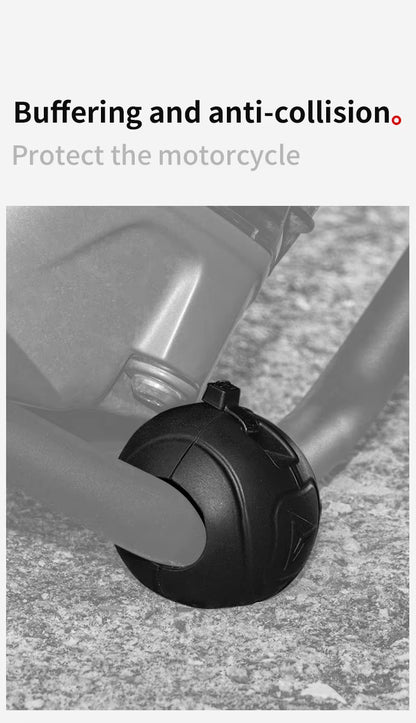 PROTEK COMBO YELLOW - MOTOWOLF PB1 | 22mm | Universal Bumper Protective Guard | Silicone | with Cable Ties | Anti-Collision Anti-Scratch | Motorcycle Bumper Block - Ball Shape and Cylinder ( PACK OF 4 )