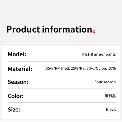 Motowolf Armor Riding Pants with Knee & Hip Armor | Motocross Armor | Suit Pants with Protective Gear | Four Season | PG1 | Anti Fall | Off-road Riding Armor | Bike Safety Pants for Touring & Street Riding- BLACK