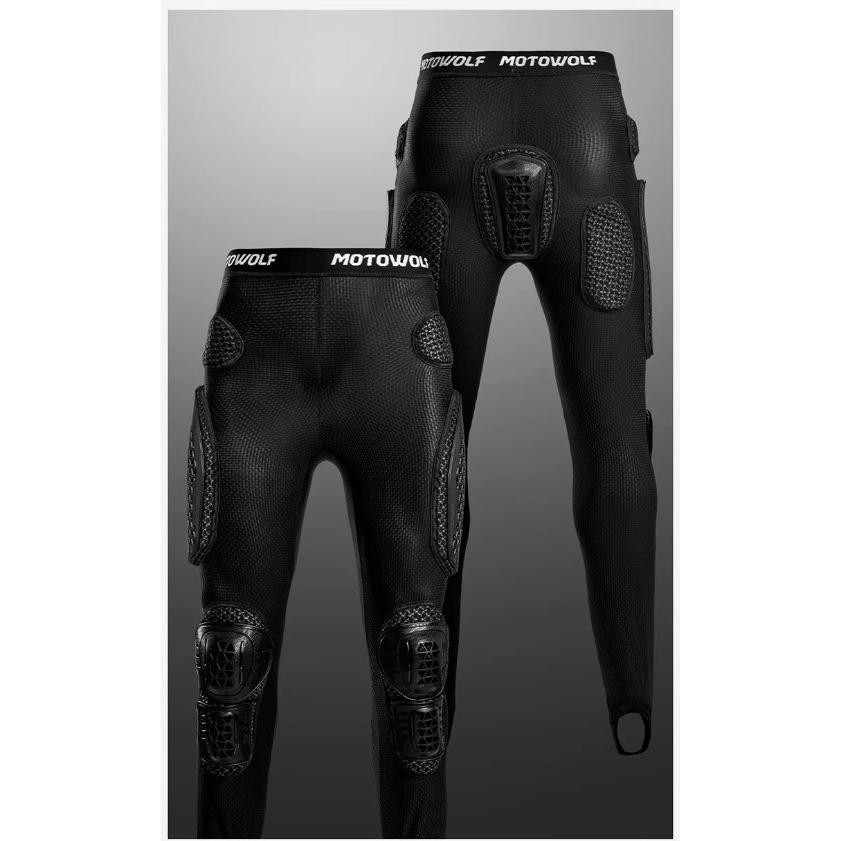 Motowolf PG1 Full Body Armor Set – Mesh Protective Jacket + Riding Pants with CE Level 1-2 Protection | Motorcycle Safety Gear Combo | Anti-Fall | Touring & Off-Road Riding | Black