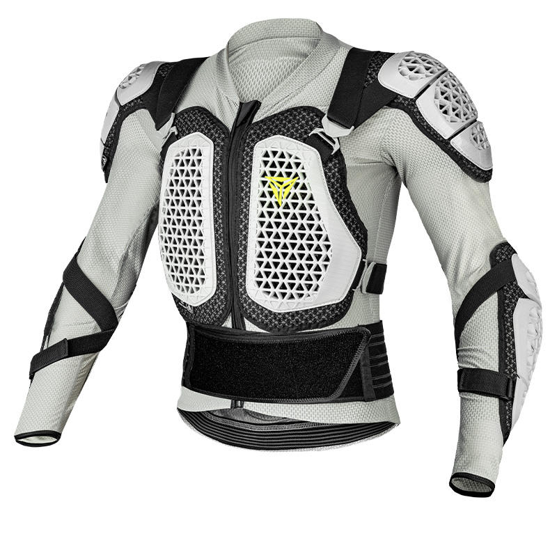 Motowolf Waterproof Mesh Body Protector | CE Level 2 Certified | Four Season | PG1 | Motorcycle Jackets | Anti Fall | Off-road Riding Body Armor - GREY