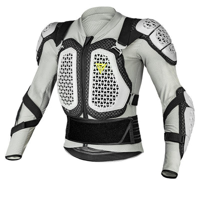 Motowolf Waterproof Mesh Body Protector | CE Level 2 Certified | Four Season | PG1 | Motorcycle Jackets | Anti Fall | Off-road Riding Body Armor - GREY