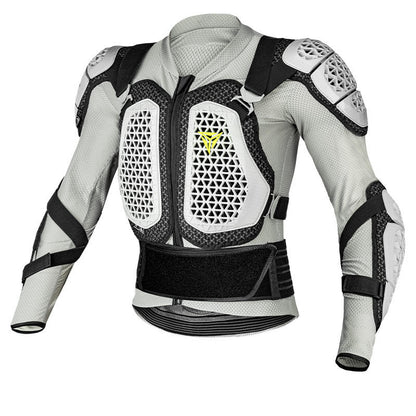 Motowolf Waterproof Mesh Body Protector | CE Level 2 Certified | Four Season | PG1 | Motorcycle Jackets | Anti Fall | Off-road Riding Body Armor - GREY