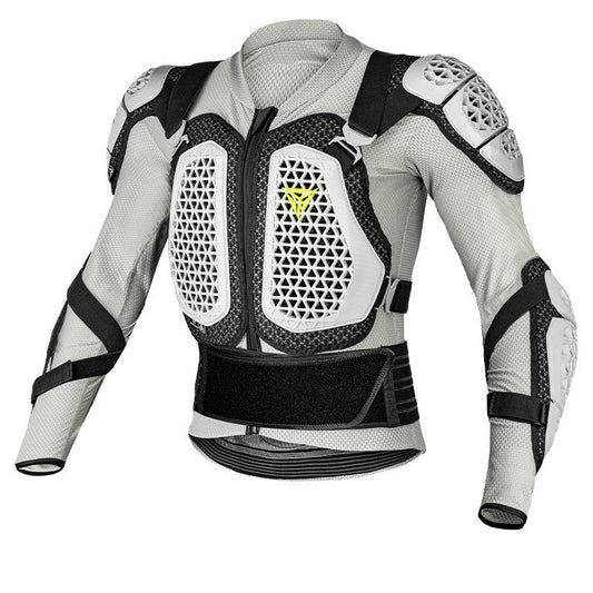 Motowolf Waterproof Mesh Body Protector | CE Level 2 Certified | Four Season | PG1 | Motorcycle Jackets | Anti Fall | Off-road Riding Body Armor - GREY