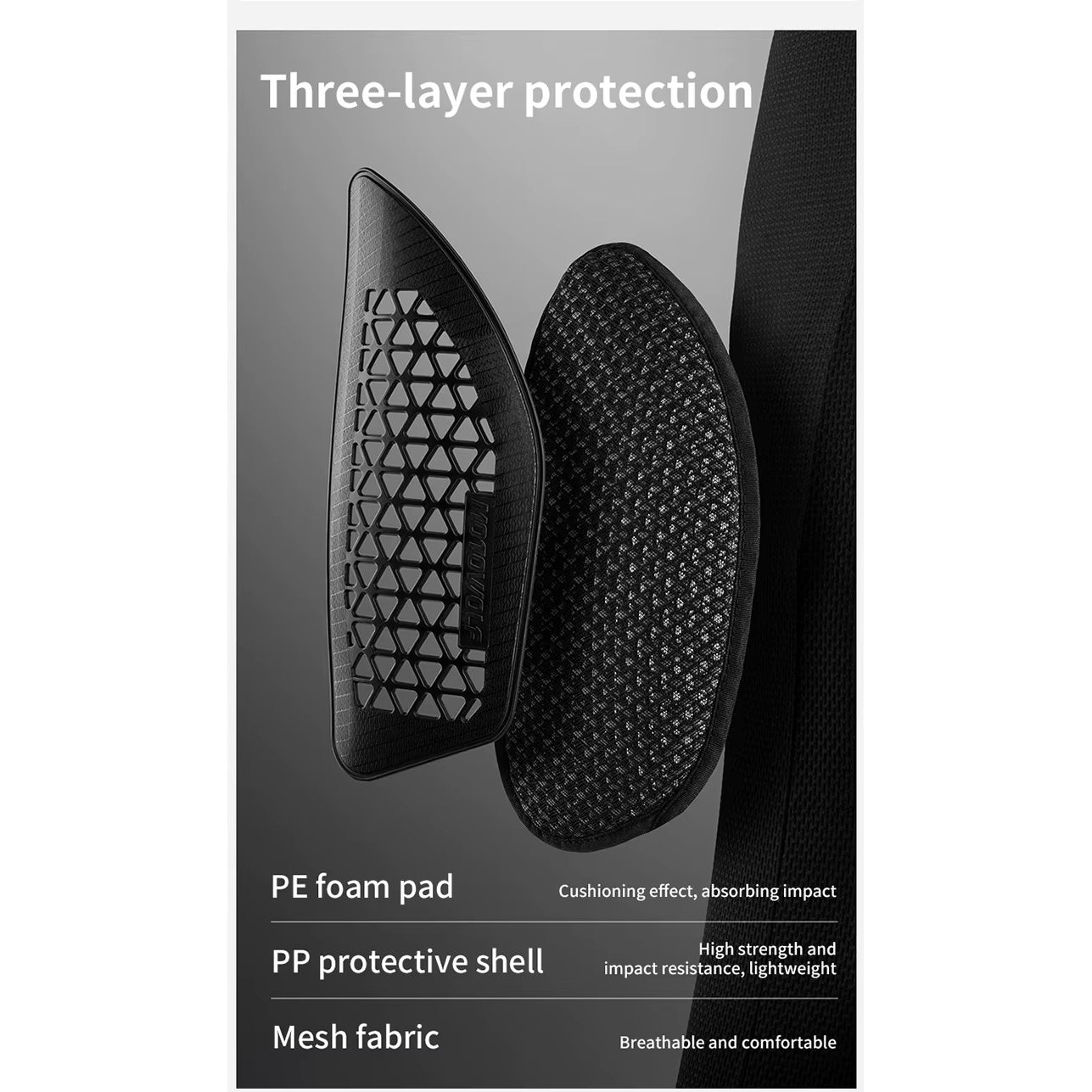 Motowolf Armor Riding Pants with Knee & Hip Armor | Motocross Armor | Suit Pants with Protective Gear | Four Season | PG1 | Anti Fall | Off-road Riding Armor | Bike Safety Pants for Touring & Street Riding- BLACK