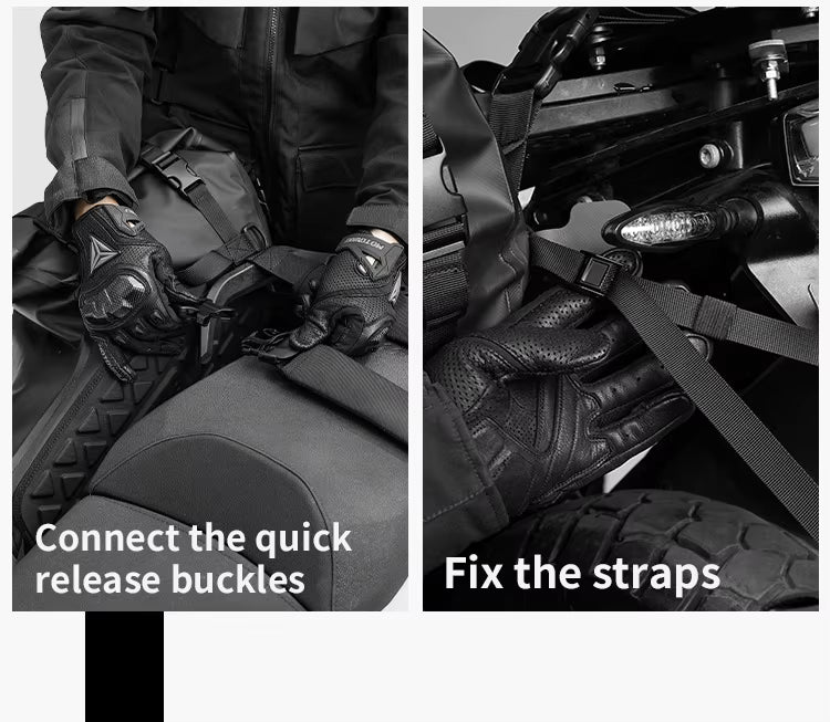 MOTOWOLF MB2 28L/48L Waterproof Pannier Bag / Saddle bag for Motorcycle Adventure High Quality Motorbike Saddle Drypack-Pair | OLIVE GREEN - Universal