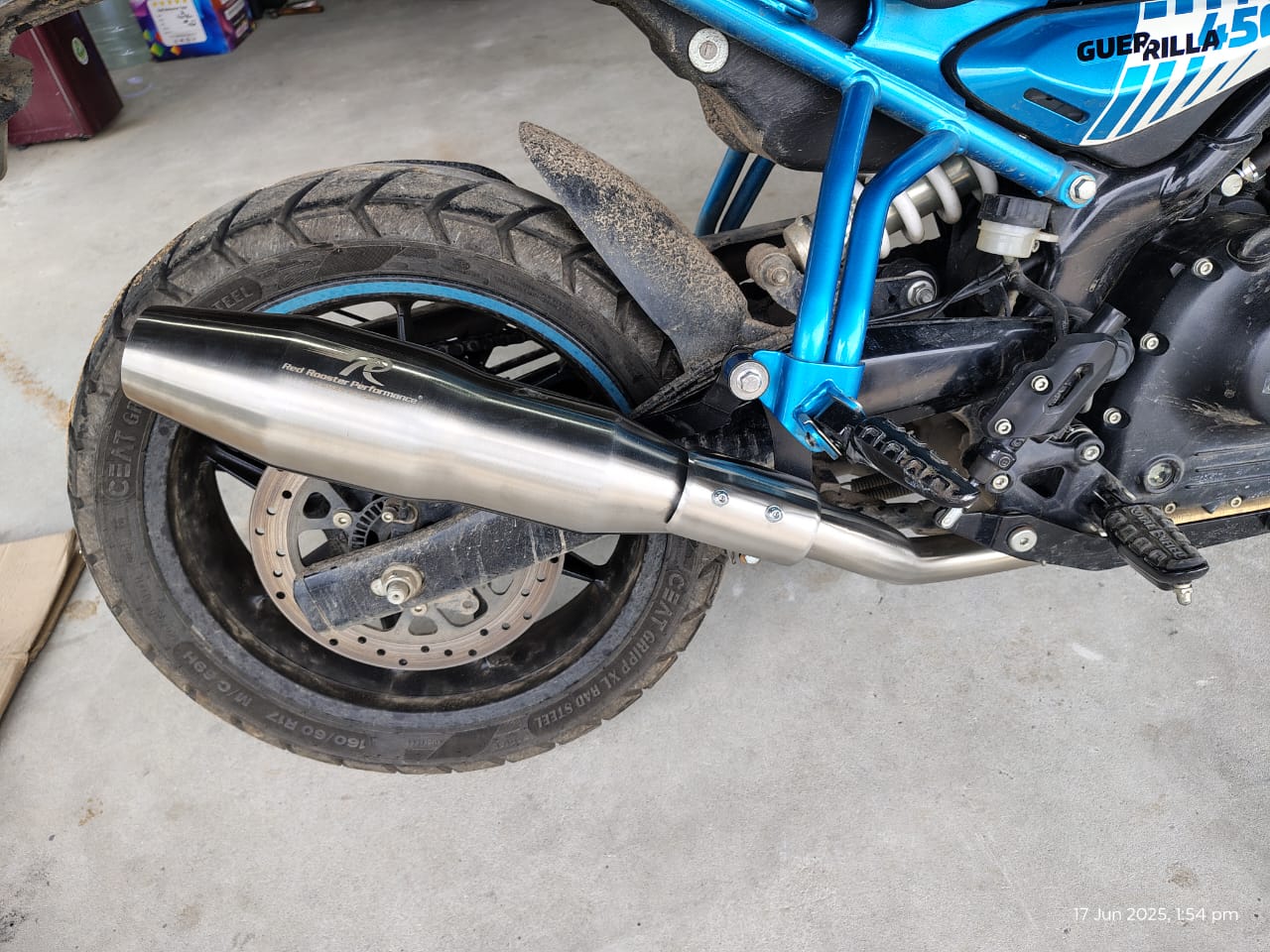 RE Guerrilla 450 Red Rooster Performance exhaust Orion ( Polish )