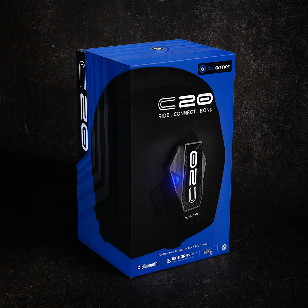 BLUARMOR C20 Intercom system for motorcycles | RIDEGRID™ Lite