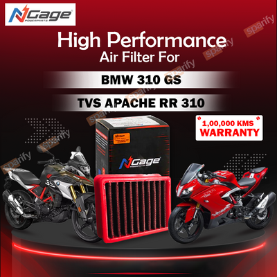 Hyper Flow Air Filter for BMW 310 GS /R & TVS Apache RR 310 - Ngage Powerparts