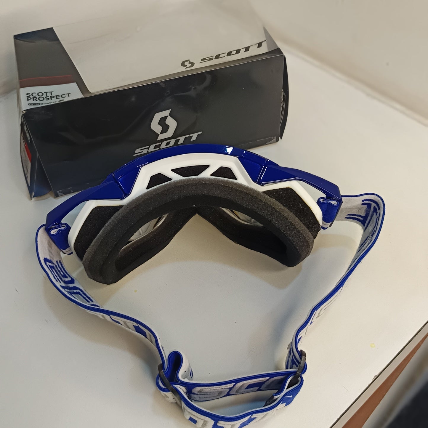 Scott. Prospect 2.0 ( MX )Motocross Goggles | Off road | Outdoor Sports Blue White tinted - premium