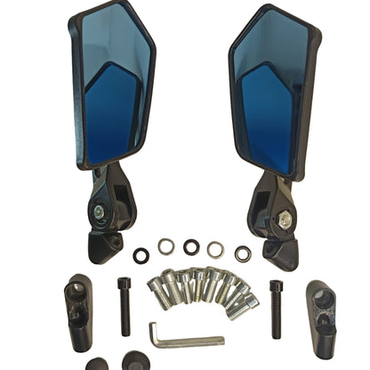Napoleon V3 Rear View Mirrors | Universal for all motorcycle | 180 degree rotatable | Anti Glair | PREMIUM