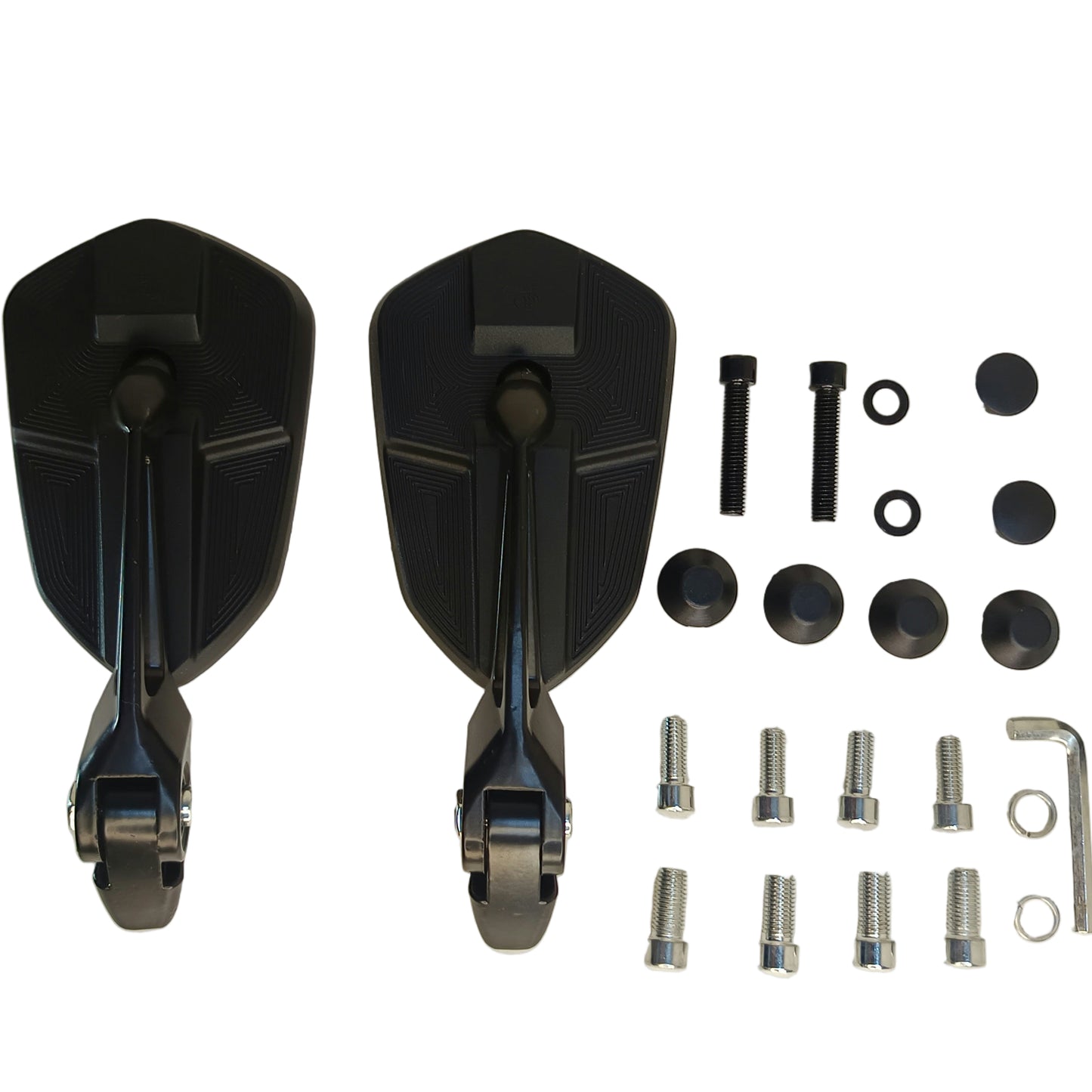 Napoleon V2 Rear View Mirrors | Universal for all motorcycle | 180 degree rotatable | Anti Glair | PREMIUM