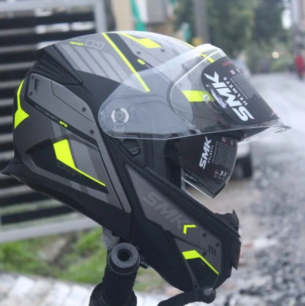 SMK Gullwing Tekker Black Grey Yellow Matt (MA264)