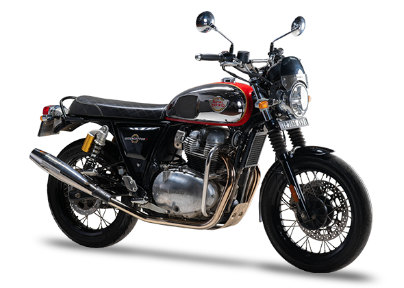 RE Interceptor 650 /GT 650 | SILVER STALLION | DYNO High Performance Exhaust System | Silver Glossy finish | Twin, SS304 - LIFE TIME WARRANTY