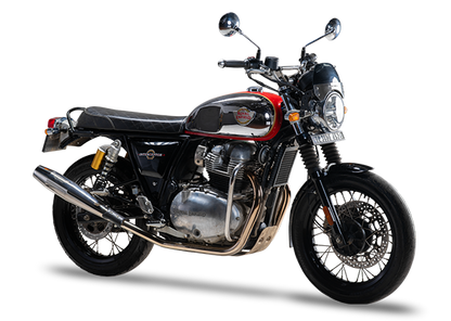 RE Interceptor 650 /GT 650 | SILVER STALLION | DYNO High Performance Exhaust System | Silver Glossy finish | Twin, SS304 - LIFE TIME WARRANTY