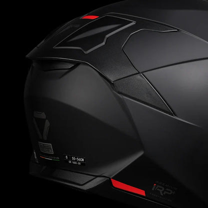 KORDA SONIC GP SOLID GLOSS BLACK W/V FULL FACE HELMET - ECE AND ISI CERTIFIED