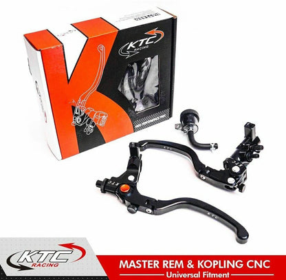 KTC RACING | Universal Adjustable Hydraulic Brake Clutch Lever with Master Cylinder - Made in Indonesia