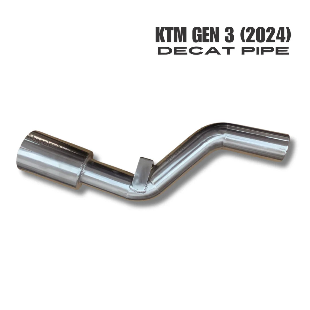 KTM Duke Gen 3 250 & 390 decat bend pipe - BARREL EXHAUST
