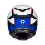 KORDA ICON TOKIO GLOSS WHITE BLUE FULL FACE HELMET- ECE AND ISI CERTIFIED