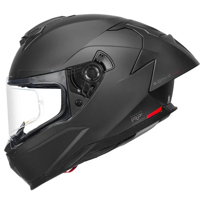 KORDA SONIC GP SOLID MATT BLACK FULL FACE HELMET - ECE AND ISI CERTIFIED
