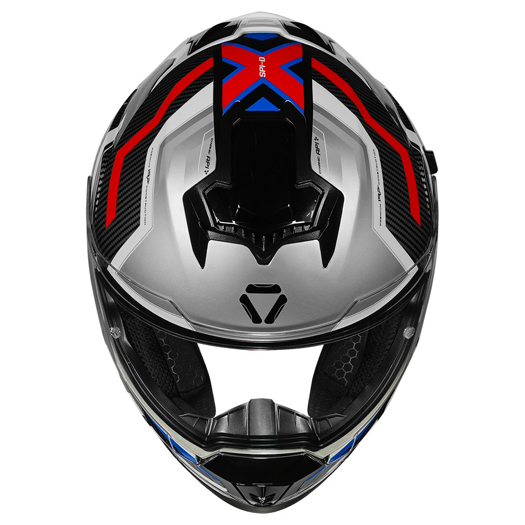Korda Sonic GP Spi-D Helmet (Blue) FULL FACE HELMET- ECE AND ISI CERTIFIED
